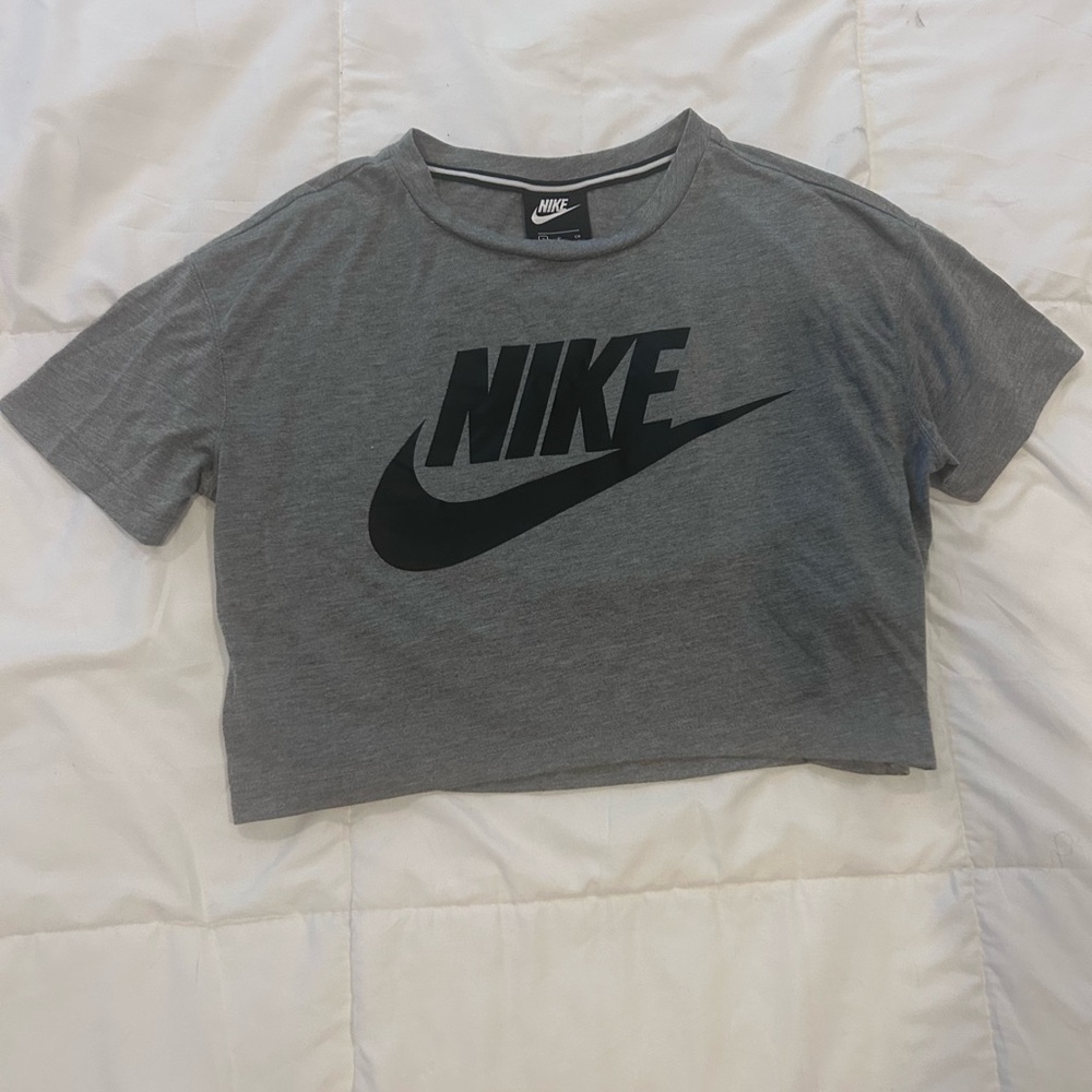 Nike Gray Crop Top